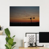 Sunset Crane Poster (Heimbüro)
