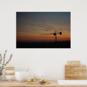 Sunset Crane Poster (Küche)