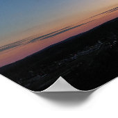 Sunset Crescent Moon Kenilworth Poster (Ecke)