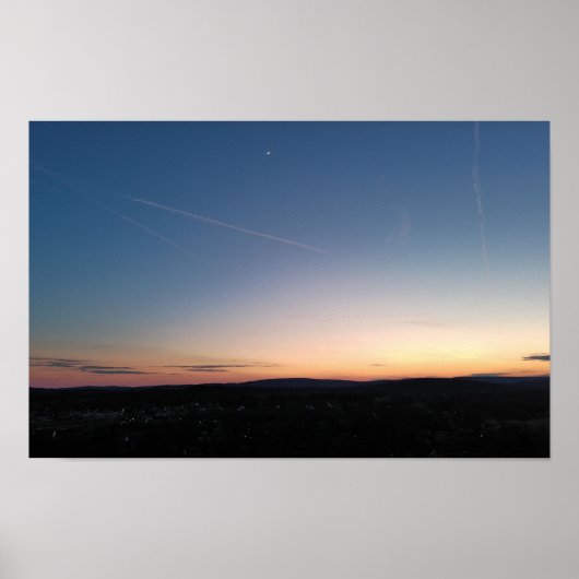 Sunset Crescent Moon Kenilworth Poster (Vorne)