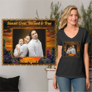 Sunset Crew Gesegnet & Wahr 2584 T-Shirt
