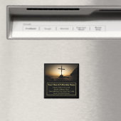 Sunset Cross Church Pastor Business Card Magnet (In Situ (Geschirrspüler))