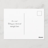 Sunset Cross Oaster Segen Postkarte (Rückseite)