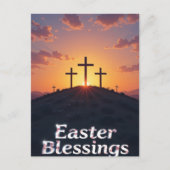 Sunset Cross Oaster Segen Postkarte (Vorderseite)