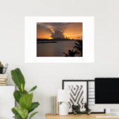SUNSET CRUZ BAY POSTER (Heimbüro)