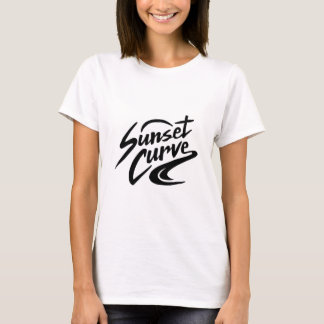 Sunset Curve Funny Summer Logo Design 2020 T-Shirt