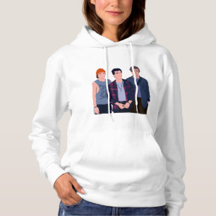 Sunset Curve Jungs minimalistisch Hoodie