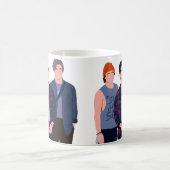 Sunset Curve Jungs minimalistisch Kaffeetasse (Mittel)