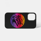 Sunset Curve Retro-Design iPhone Hülle (Rückseite (Horizontal))