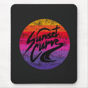 Sunset Curve Retro-Design Mousepad