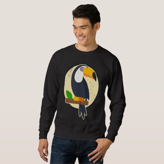 Sunset Cute Bird Animals Exotic Plants Nature Bird Sweatshirt (Vorne ganz)