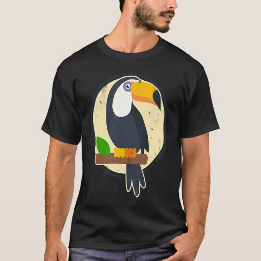 Sunset Cute Bird Animals Exotic Plants Nature Bird T-Shirt (Vorderseite)
