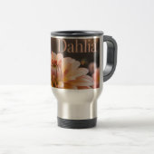 Sunset Dahlia Garden Reisebecher (VorderseiteRechts)