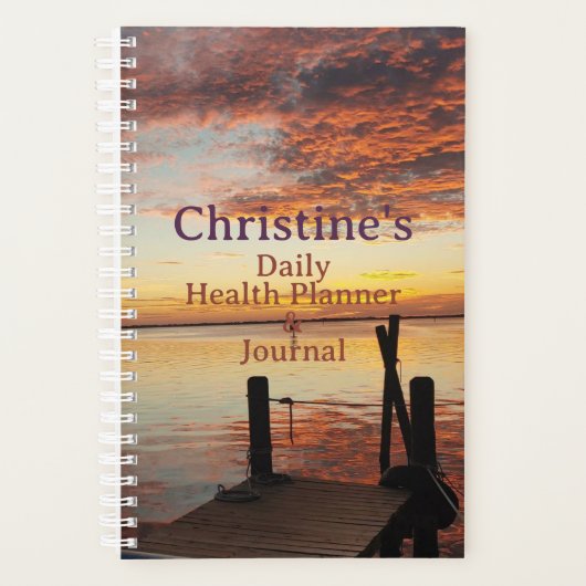 Sunset Daily Planner & Journal Planer (Vorderseite)