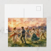 Sunset Dance Gathering, Postkarte (Vorne/Hinten)
