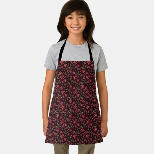 Sunset | Dancing Watercolor Daisies Kids Apron Schürze (Insitu)