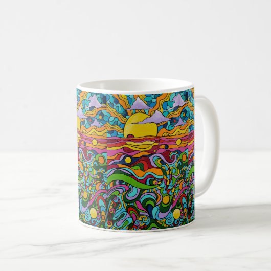 Sunset Daydream Kaffeetasse (VorderseiteRechts)