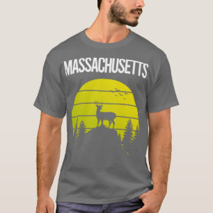 Sunset Deer Massachusetts T-Shirt