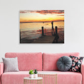 Sunset Delphins Leinwanddruck (Insitu (Wohnzimmer))