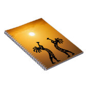 Sunset Desert Sun Kokopelli Notebook Notizblock (Rechte Seite)