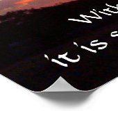 Sunset DESIDERATA Poster (Ecke)