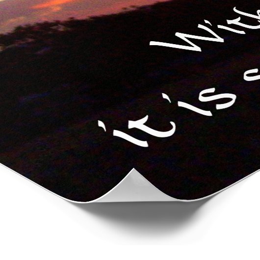 Sunset DESIDERATA Poster (Ecke)