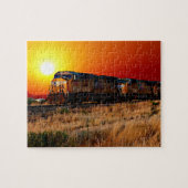 Sunset Diesel Lokomotive Train Puzzle (Horizontal)
