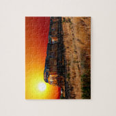 Sunset Diesel Lokomotive Train Puzzle (Vertikal)