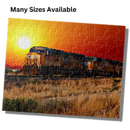 Sunset Diesel Lokomotive Train Puzzle