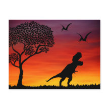 Sunset Dinosaurier