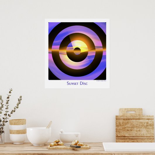 Sunset Disc Poster (Küche)