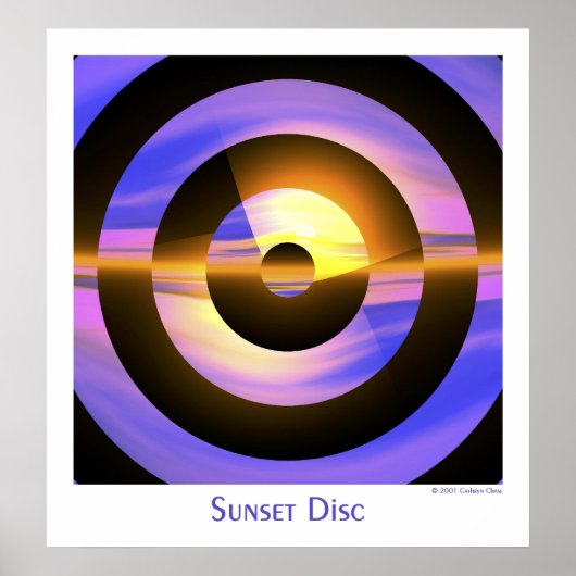 Sunset Disc Poster (Vorne)