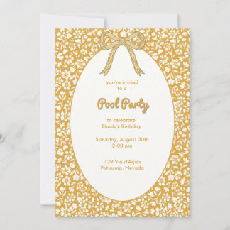 Sunset Ditzy Floral All-in-One Einladung