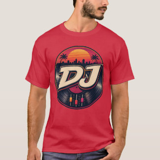 Sunset-DJ-Grafik-T-Shirt T-Shirt