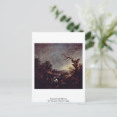 Sunset Draft Horough by Thomas Gainsborough Postkarte (Stehend Vorderseite)