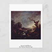 Sunset Draft Horough by Thomas Gainsborough Postkarte (Vorderseite)