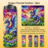sunset Dragon 16oz  Thermosbecher