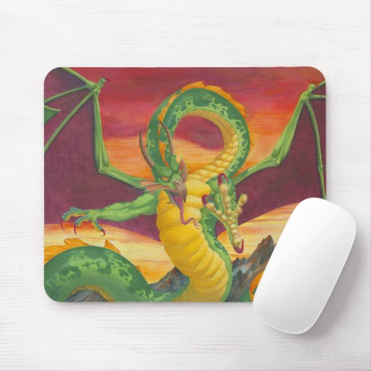 Sunset Dragon Mousepad (Mit Mouse)