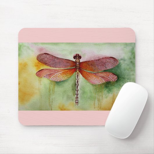 Sunset Dragonfly Mousepad (Mit Mouse)