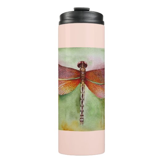 Sunset Dragonfly Thermosbecher (Vorderseite)