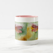 Sunset Dragonfly Zweifarbige Tasse (Mittel)