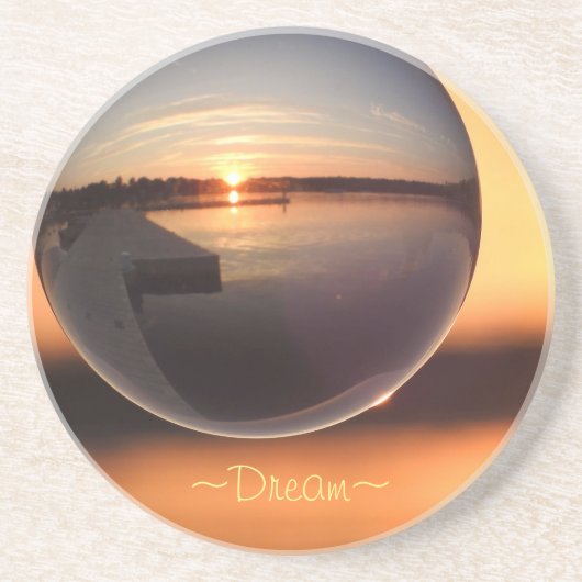 Sunset Dream Crystal Ball Untersetzer (Vorne)