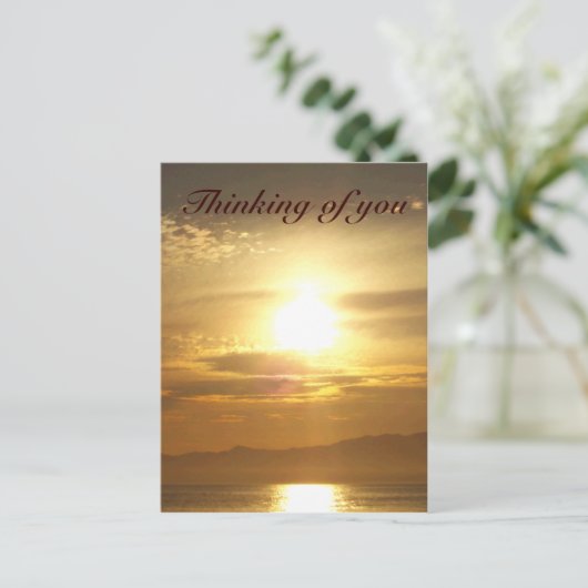 Sunset Dream_ Postkarte (Stehend Vorderseite)