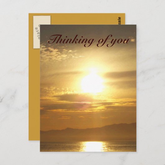 Sunset Dream_ Postkarte (Vorne/Hinten)