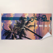Sunset Dreams Beach Handtuch (Vorderseite)