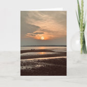 Sunset Dreams Blank Gruß Karte (Vorderseite)