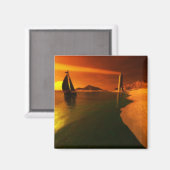 Sunset Dreams Magnet (Vorderseite/Rückseite)