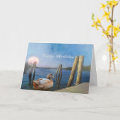 Sunset Duck Happy Geburtstag! Karte (Gelbe Blume)