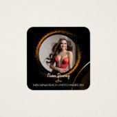 Sunset Dust QR Code Photo Profile Card (Vorderseite)