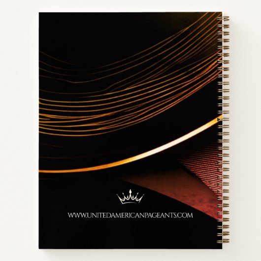 Sunset Dust Ultimate Pageant Checklist Notebook Notizblock (Rückseite)